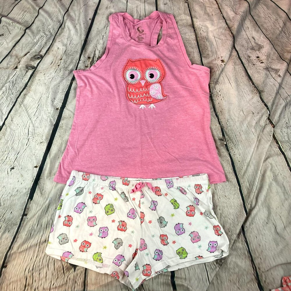 PJ Couture Womens Owl Print Matching PJ Set